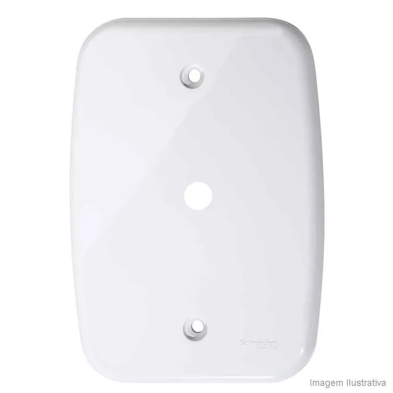 Placa 4x2 para saída de fio branca Claris Prime Schneider