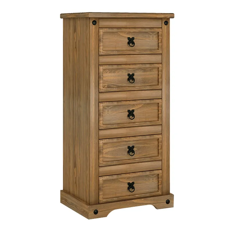 Cômoda Imperial 5 Gavetas Rustic Line Cera 8080 Móveis Mpo