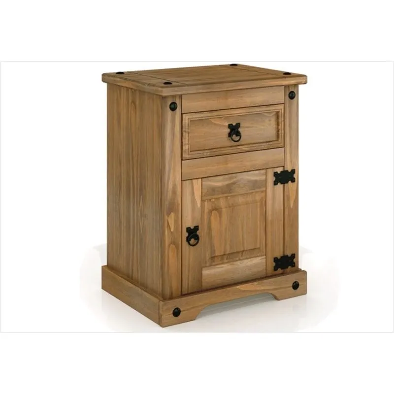 Mesa de Cabeceira Imperial 8160 com 01 Gaveta Rustic - MPO
