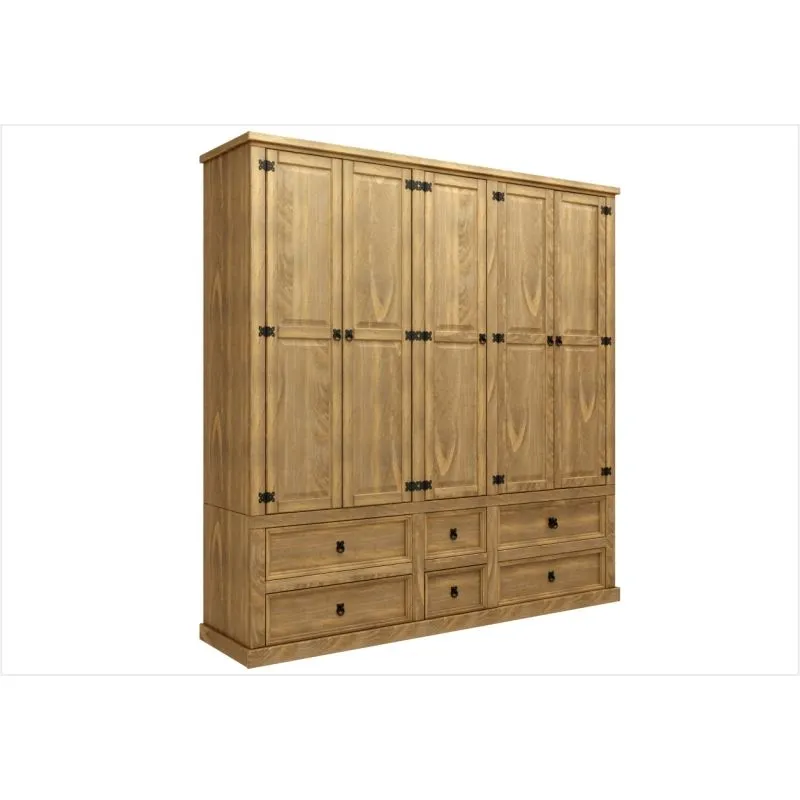 Guarda Roupa 05 Portas Imperial 8311 Rustic - MPO