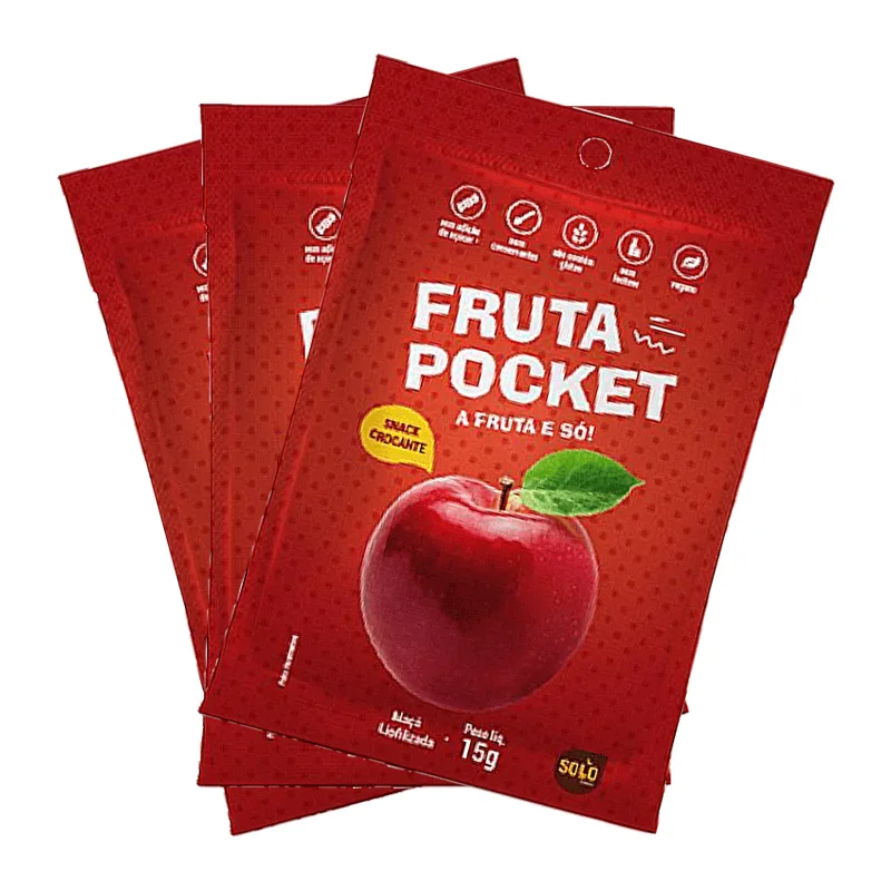 Kit 3x: Snack De Maçã Liofilizada Solo Snacks 15g