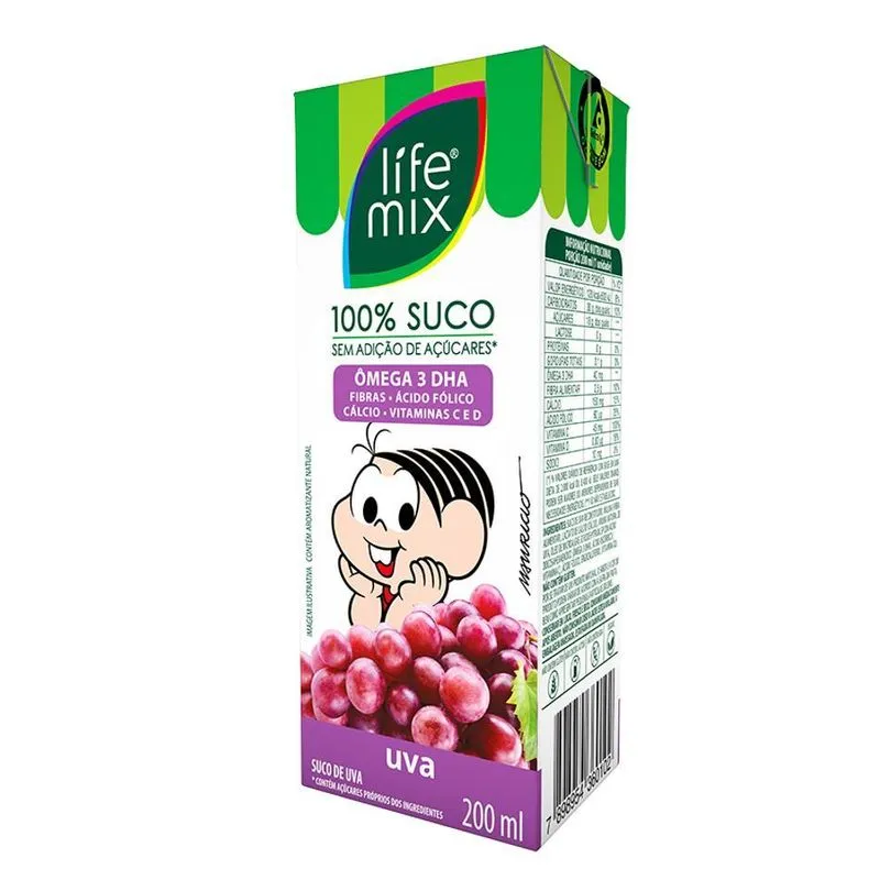 Kit 3x: Suco Kids Uva Life Mix 200ml