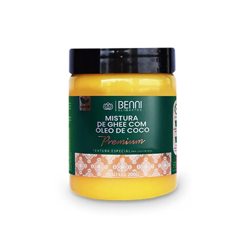 Kit 3x: Manteiga Ghee Com Óleo De Coco S/ Lactose Benni 200g