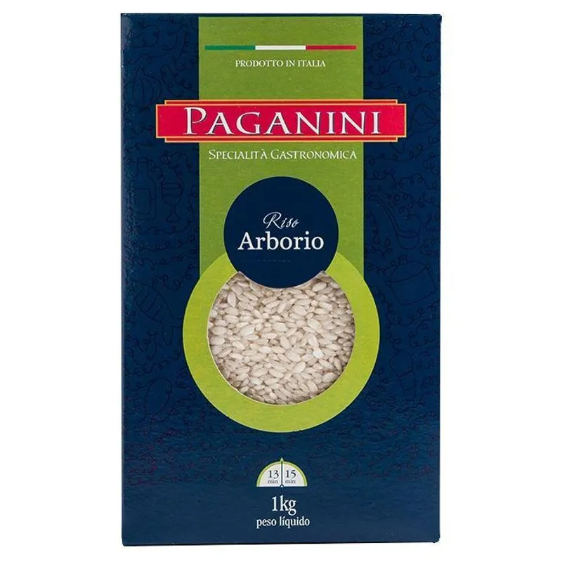 Kit 3 Arroz Arbóreo Italiano Paganini 500g