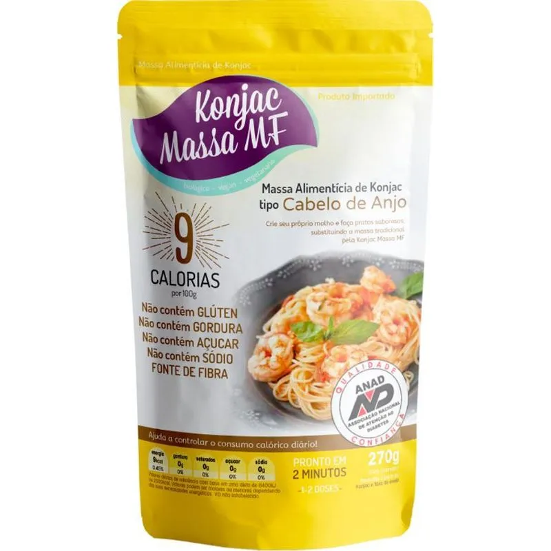Massa Konjac Cabelo De Anjo 270g - Baixo Carboidrato