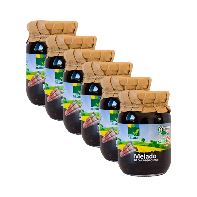Kit 6x: Melado Orgânico Coopernatural 330g