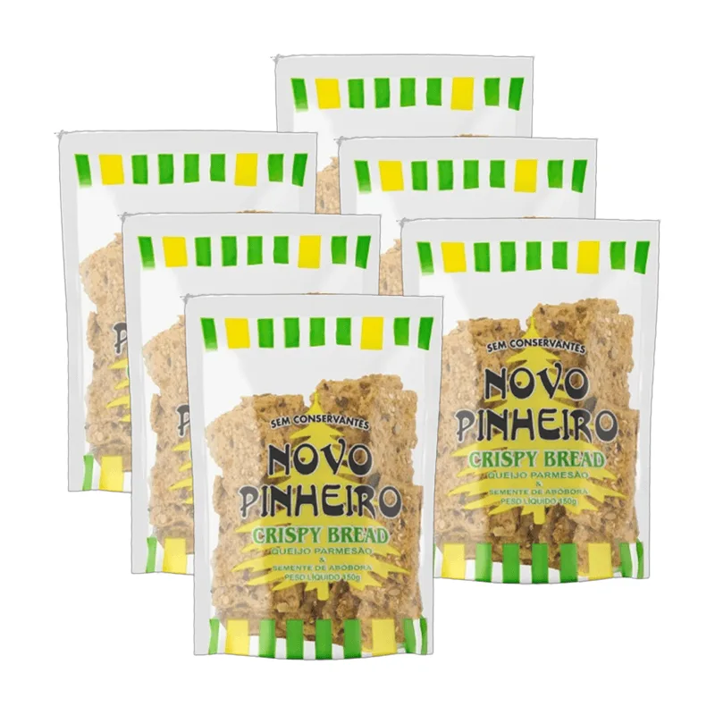 Kit 6x: Pão Tipo Sueco Parmesão/sementes Novo Pinheiro 150g