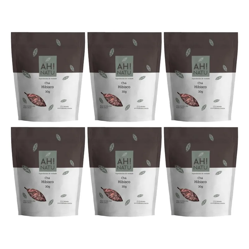 Kit 6x: Chá De Hibisco Ah! Natu 30g