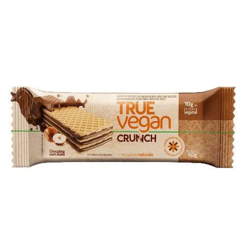 Kit 6x: Barra Proteína Vegan Crunch Chocolate/avelã True