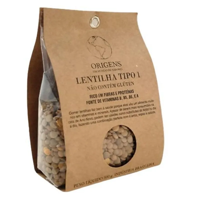 Lentilha Verde Sem Glúten Origens 250g - Kit 2x