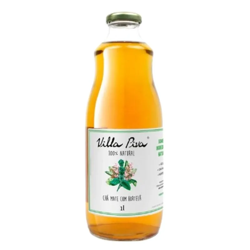 Chá Mate Hortelã Sem Açúcar Villa Piva 1l - Estimulante