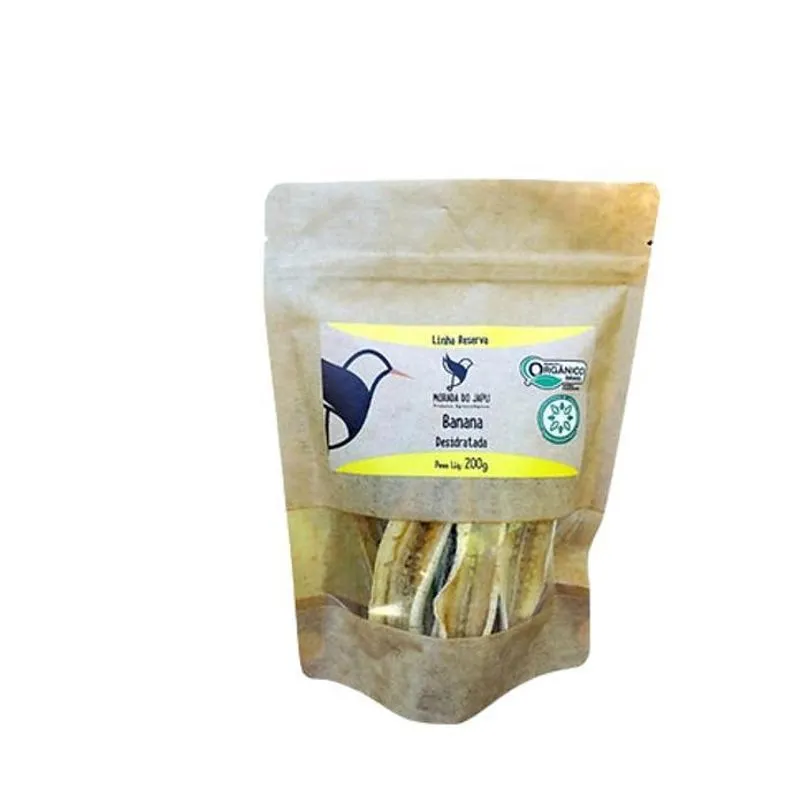 Kit 3x: Banana Desidratada Orgânica Morada Do Japu 200g