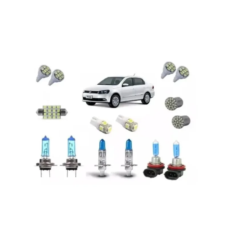 Kit Voyage G6 Foco Duplo Completo Super Branca + Led