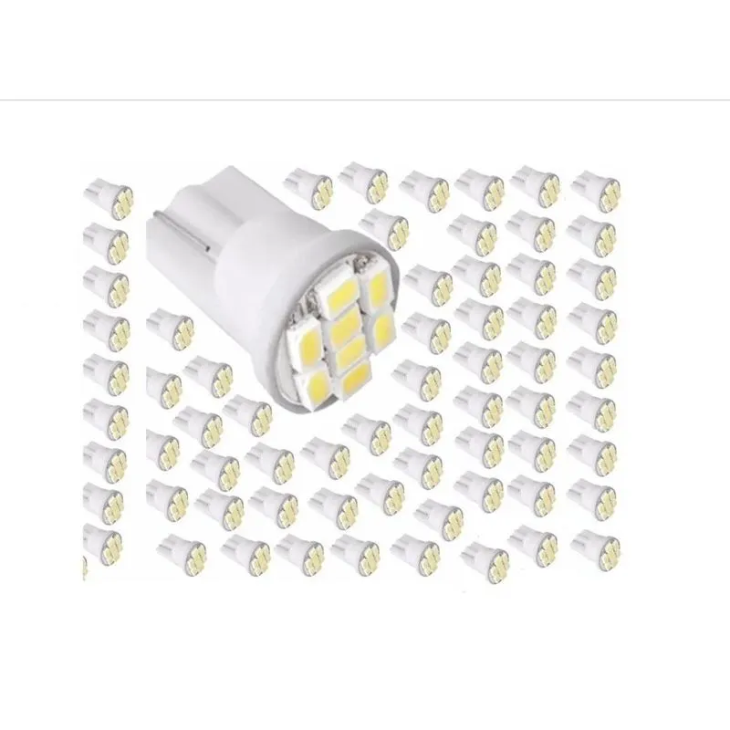 1000 Lâmpadas T10-8 Leds Smd Pingo Luz W5w 1026 Autom