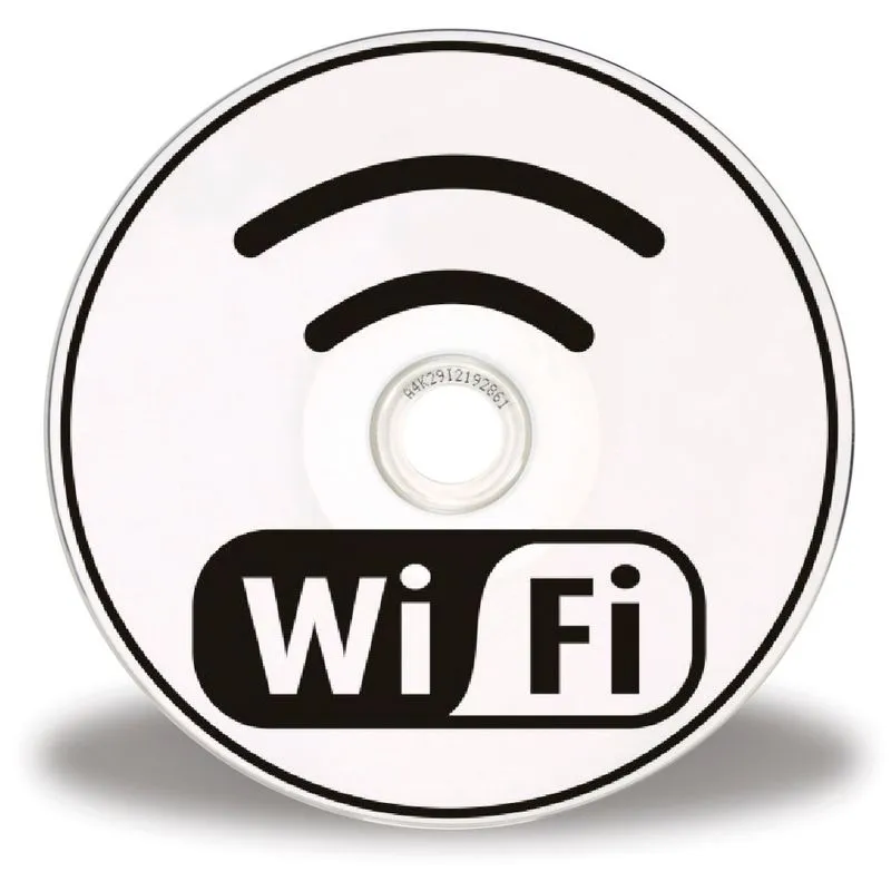 Placa sinalizadora com escrita wi-fi