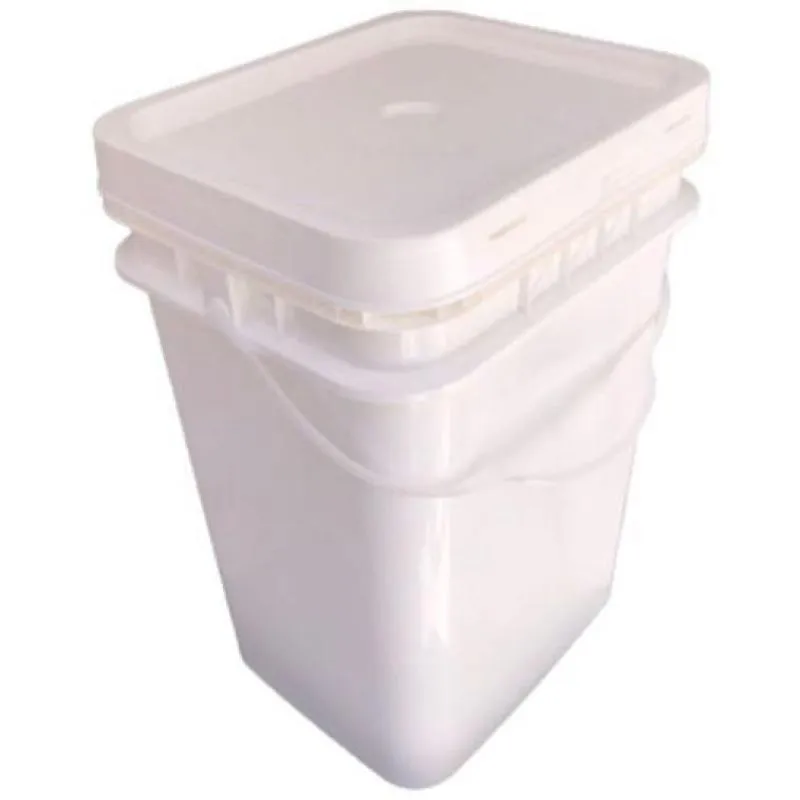 Balde 20l Com Tampa Retangular Para Alcool