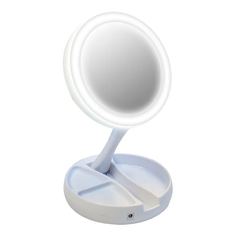 Espelho com luminária USB FoldWay-ZTG