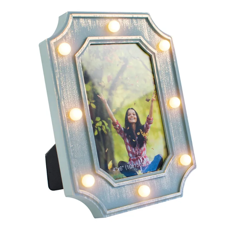 Porta Retrato 4" x 6" com LED - Ztg