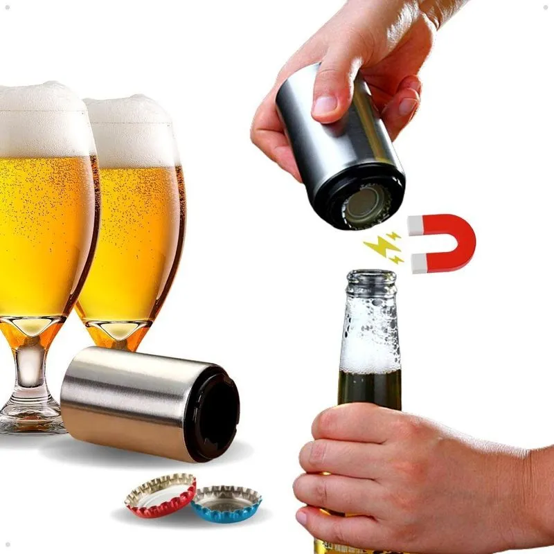 Abridor De Garrafa Automático Magnético Cerveja E Refri