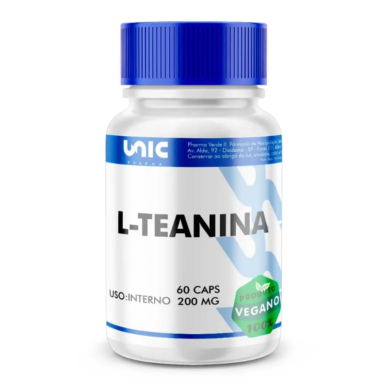 L-teanina 200mg 60 Cápsulas Vegan