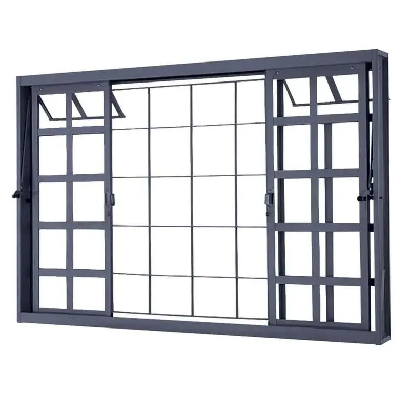 Janela de Correr 4 Folhas Básica 100x150x8cm Bascula Vidro Lucasa