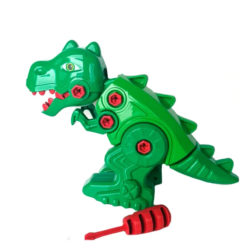 Dinossauro Saurus com Chave Monta e Desmonta Plaspolo Bicolor