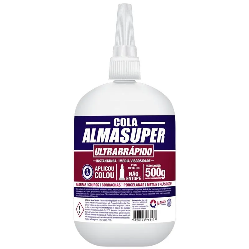 Cola Almasuper Instantânea Ultrarrápido 500g