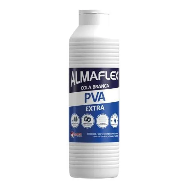 Cola Branca Pva Extra 813 Almaflex Com Alta Viscosidade 500g Almata