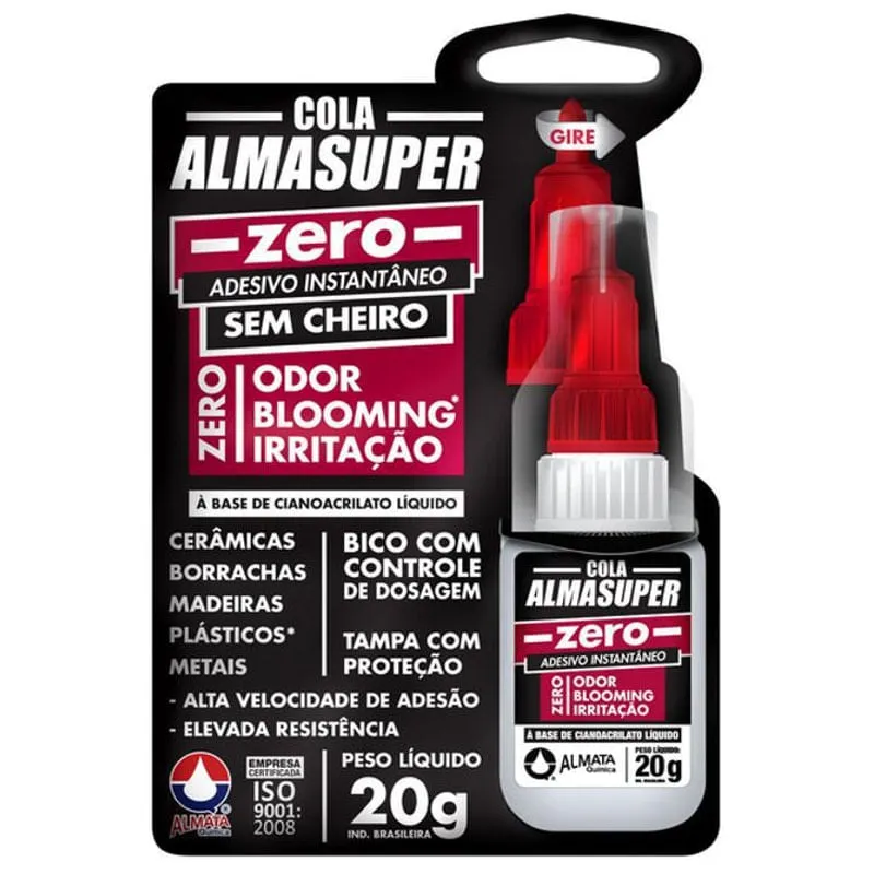 Cola Almasuper Zero Almata Para Órtese Acrilica 20Gr