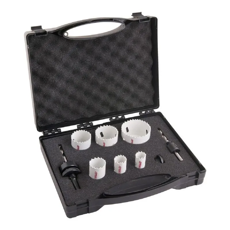 Jogo Serra Copo Mastersaw MSJ03 Para Eletricista Com 9 Peças HRC