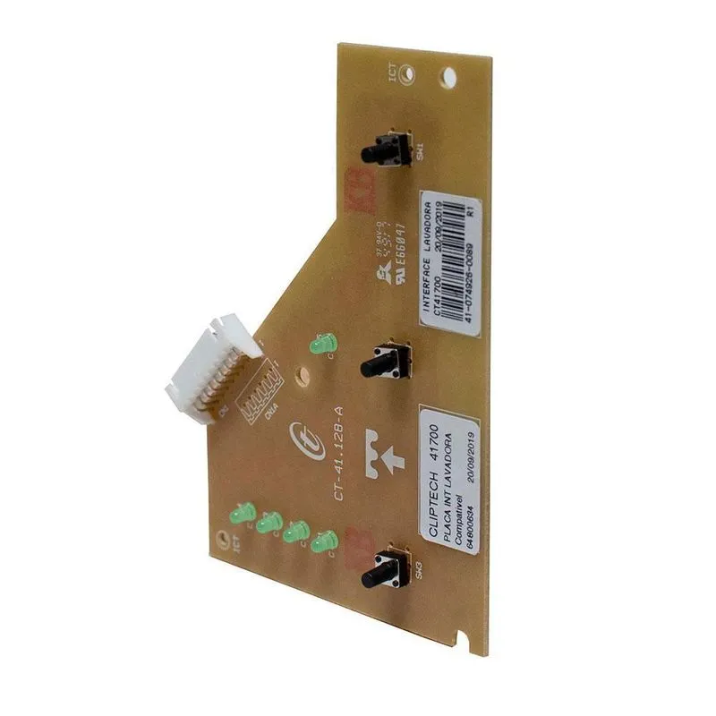 Placa De Interface Cliptech Lavadora Electrolux 41700 Bivolt