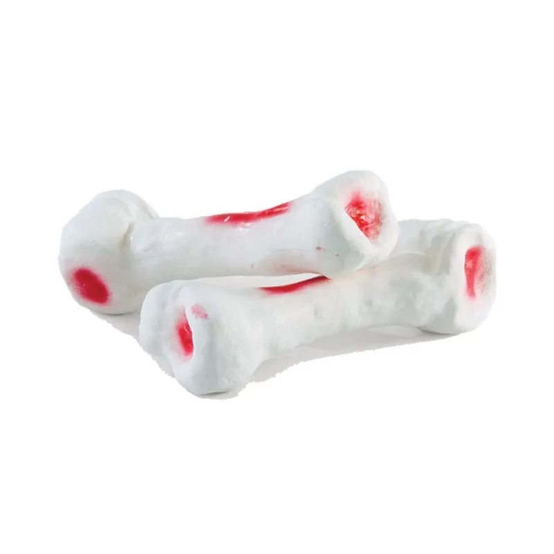 Osso De Borracha Brinquedo Para Pet 18 Cm - 03 Peças