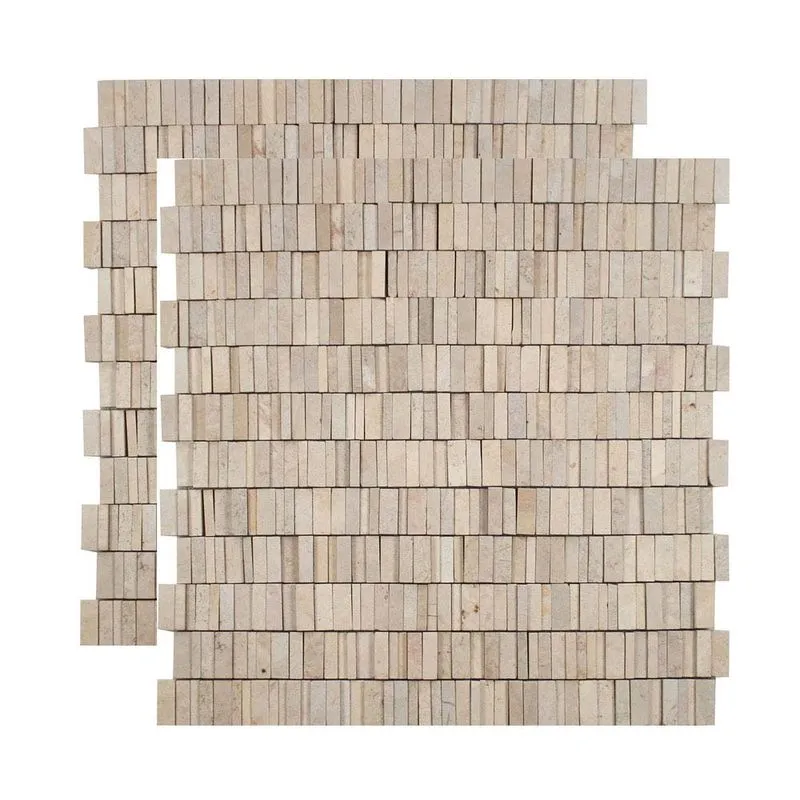 Pastilha de mármore mini SP003 bege 30,5x30,5cm Colormix