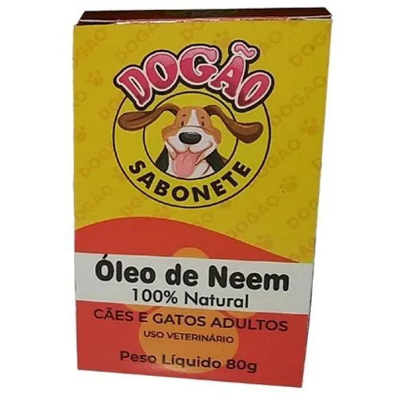 Sabonete Cães Anti-pulgas - Dogão - 80g Óleo Neem - Natural