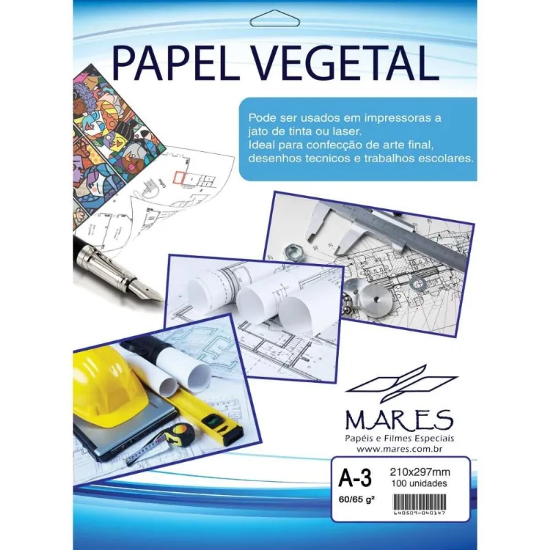 Papel Vegetal A3 60/65G. 297X420MM