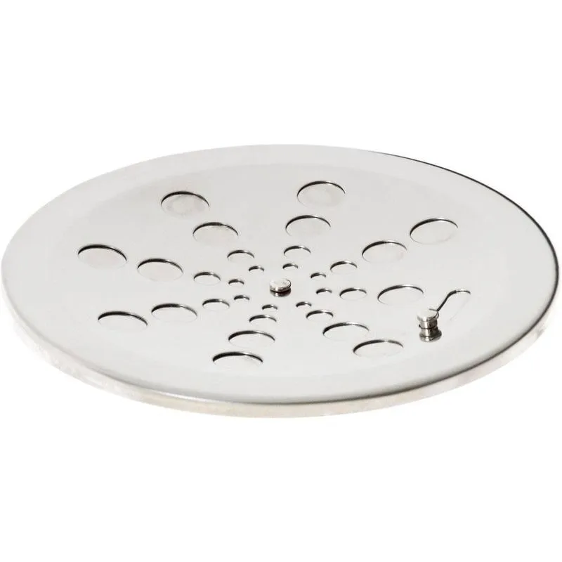 Ralo Grelha Inox Redonda 10cm Polida Sem Caixilho Com Fecho - Estilmax Estilmax