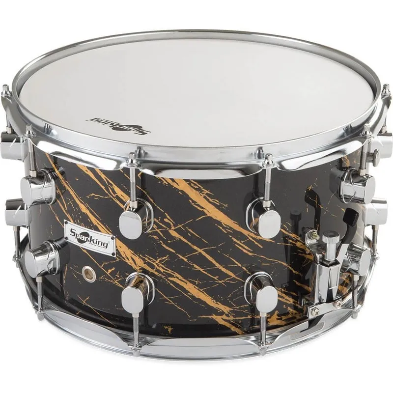 Caixa De Bateria Spanking 14X8 Metallic Black