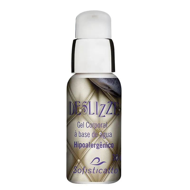 Deslizze Gel Lubrificante À Base de Água Hipoalergênico 30g Sofisticatto