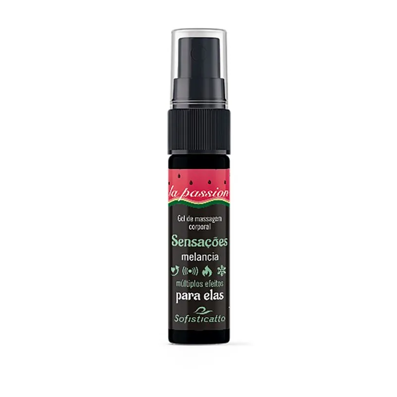 Sensações Gel de Massagem Corporal com Múltiplos Efeitos 15g Linha La Passion Sofisticatto