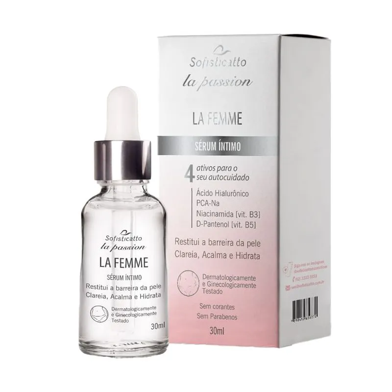 La Femme Sérum Íntimo Hidratante 30ml Sofisticatto