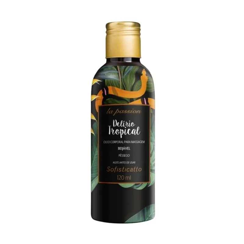 Óleo de Massagem Delírio Tropical Beijável 120ml Sofisticatto