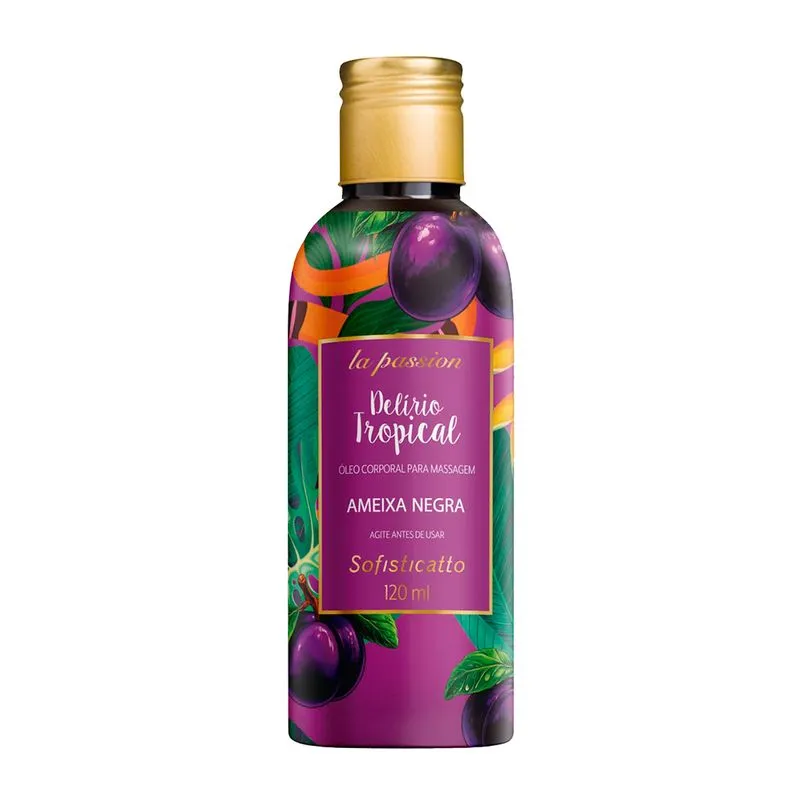 Óleo de Massagem Delírio Tropical Beijável 120ml Sofisticatto