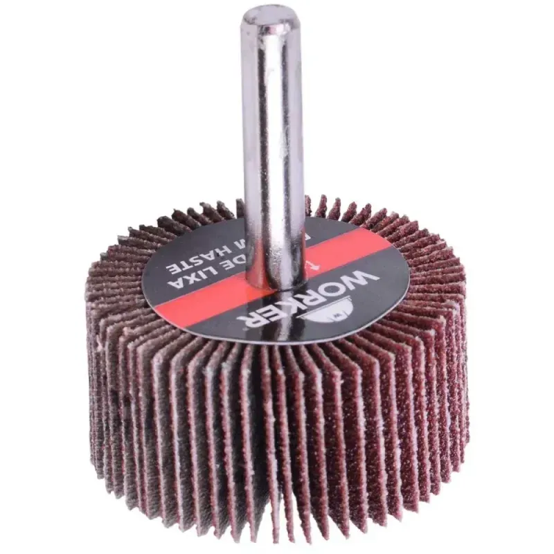 Roda de Lixa Com Haste 30mm x 20mm Grão 60 Worker