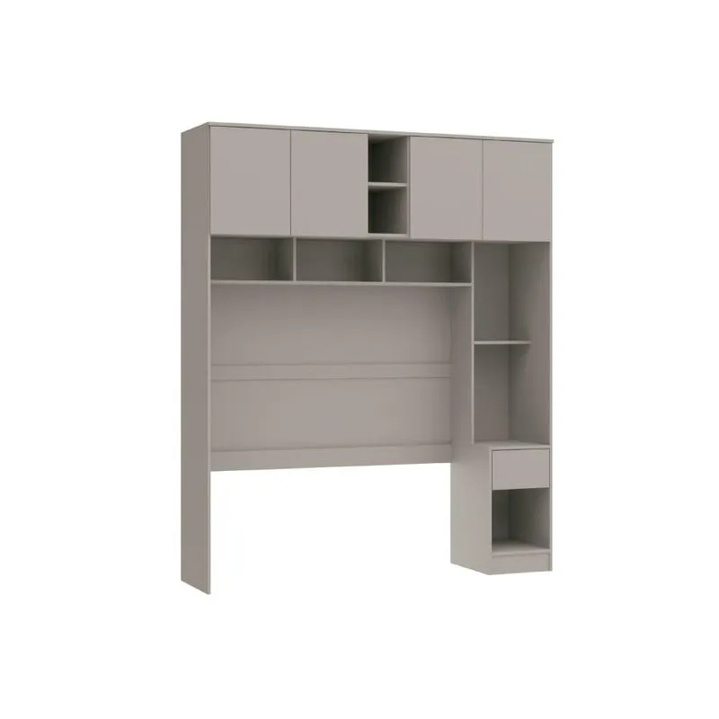 Guarda Roupa Modulado Urban Ponte c/4 Portas e 1 Gaveta - Níquel