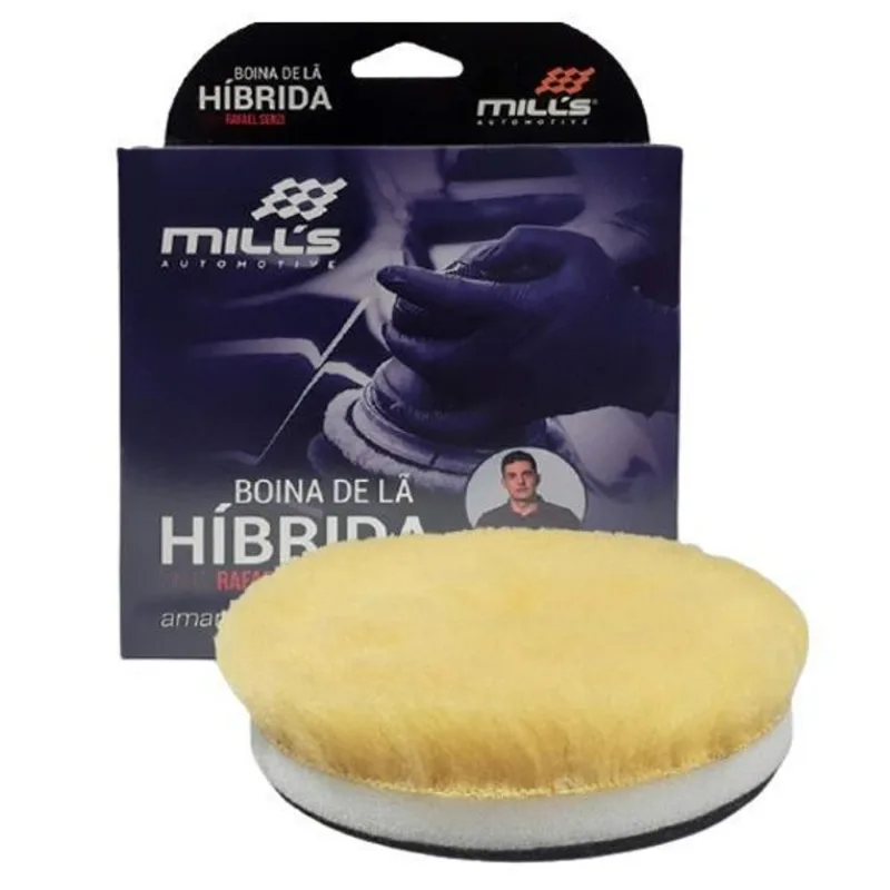 Boina Lã Hibrida Amarela 5r.orbital Interf Esp.branca Mills