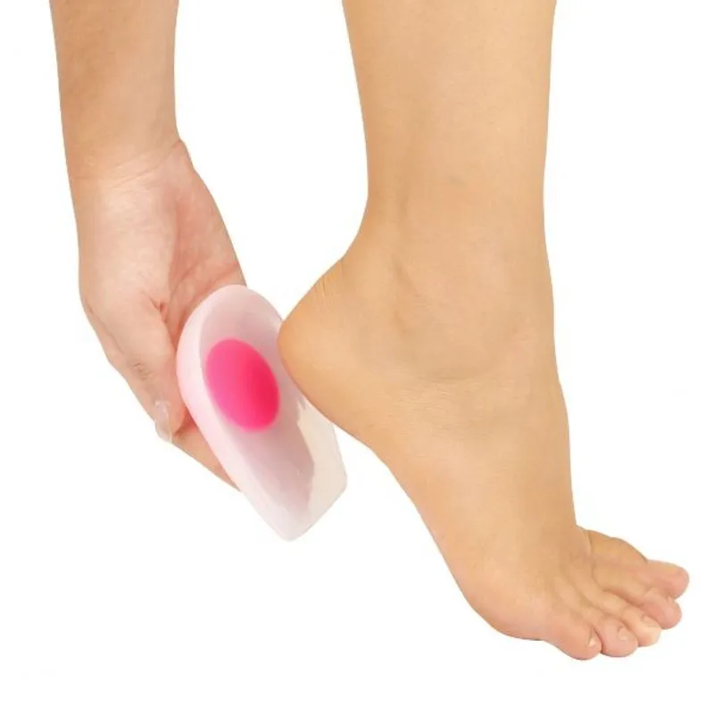 Calcanheira De Silicone Com Ponto Rosa Action Sport 305 Orthopauher - P