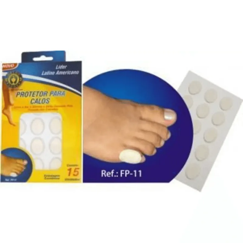 PROTETOR DE CALOS ORTHO PAUHER COM 15 UNIDADES R:FP11