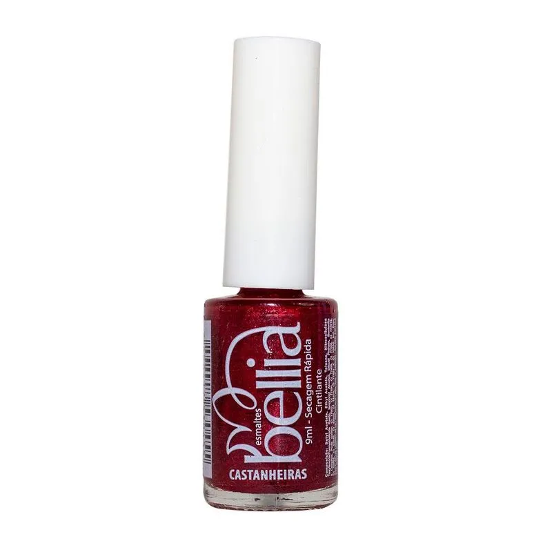 Esmalte Bellia Cintilante Vinho Castanheiras