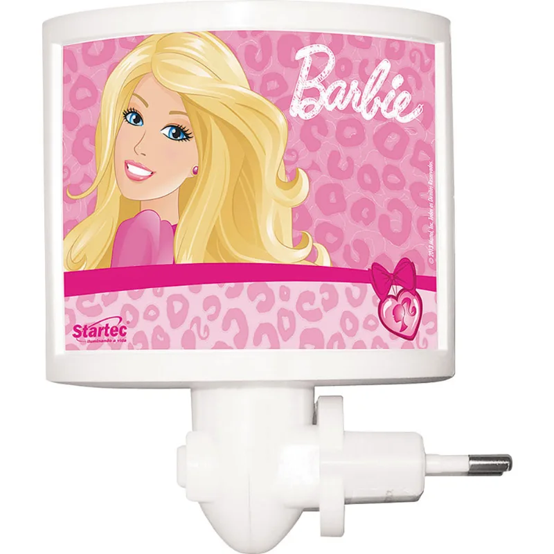 Mini Abajur com Led Personagens Startec 127V Barbie