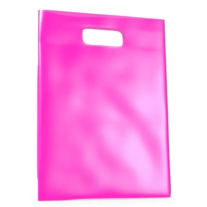 SACOLA PLAST B. VAZADA LISA 40X50 PINK PINK